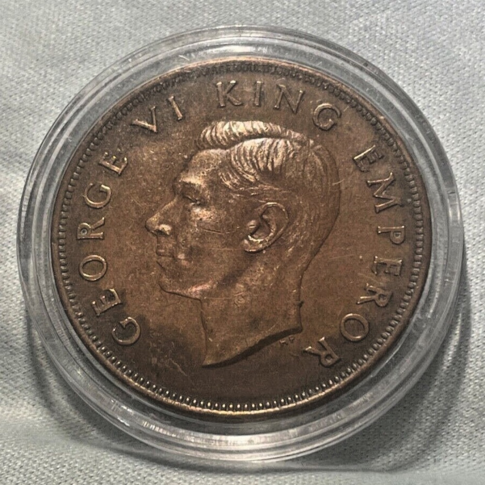 1941 NEW ZEALAND PENNY - RARE DATE - XF/AU